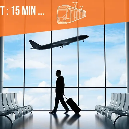 Le Mermoz - Parking Gratuit - Airport 15min Apartment *