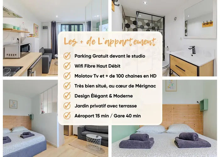 Le Mermoz - Parking Gratuit - Airport 15min *