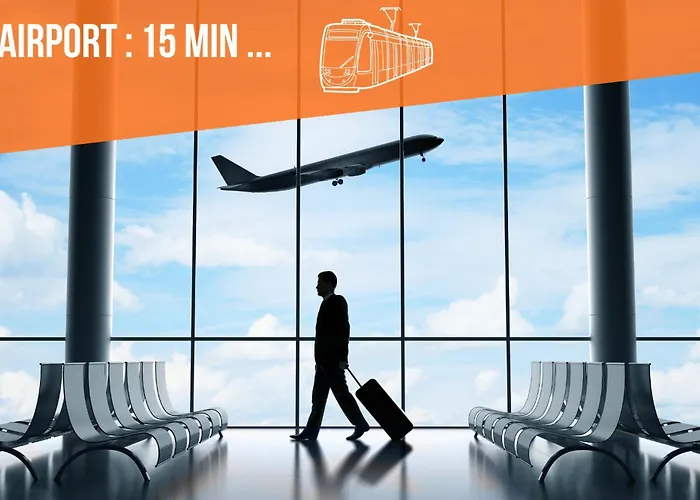 Le Mermoz - Parking Gratuit - Airport 15min Apartamento *